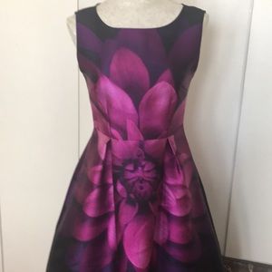 Fit and flare women’s floral dress